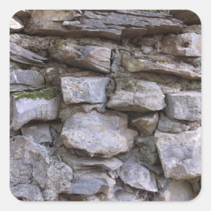 Old Stone Wall Square Sticker