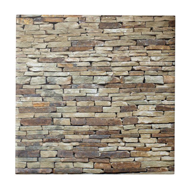 Old stone wall texture ceramic tile (Front)