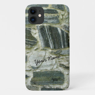 Old Stone Wall with Name iPhone 11 Case