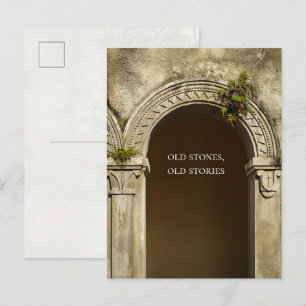 Old Stones, Old Stories, Poetic Architecture Postcard