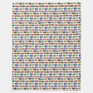 Old story fleece blanket
