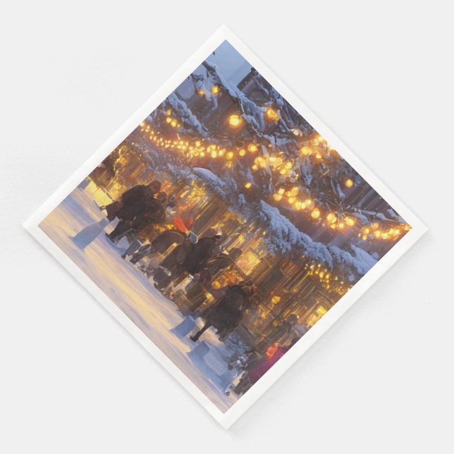 Old Style Christmas  Napkin (Corner)