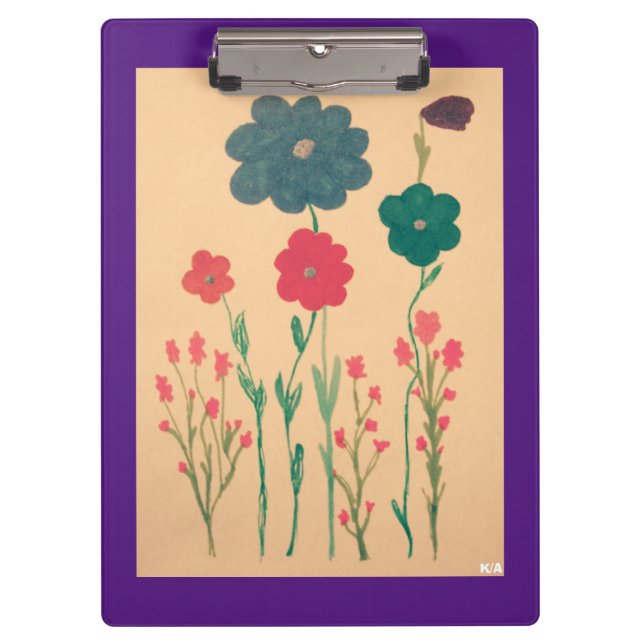 Old style floral nostalgia clipboard (Front)