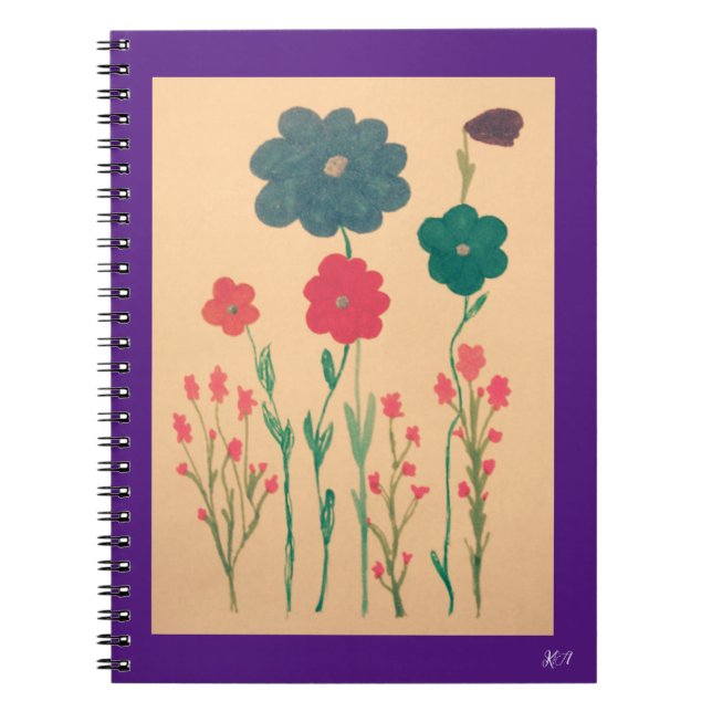 Old style floral nostalgia notebook (Front)