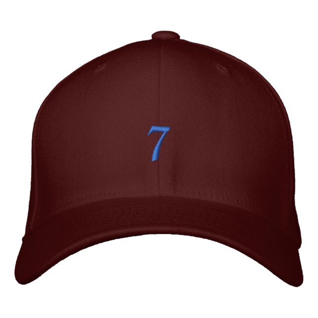 Old Style Number 7 Embroidered Hat (Front)