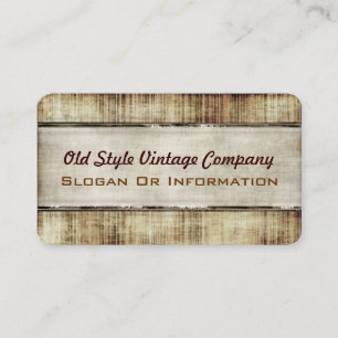 Old Style Vintage Popular Rounded Business Cards