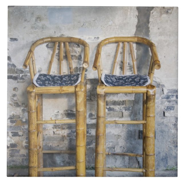 Old styled bamboo chairs, Xitang, Zhejiang, Ceramic Tile (Front)