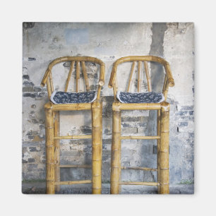 Old styled bamboo chairs, Xitang, Zhejiang, Magnet