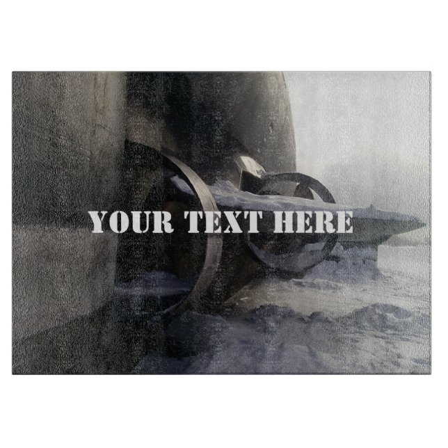 Old Submarine Cutting Board (Front)