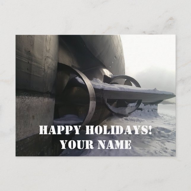 Old Submarine Postcard (Front)