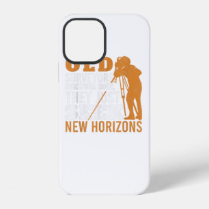 Old Surveyors Never Die Tripod Grandpa Land Survey iPhone 12 Case