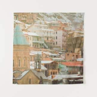 Old Tbilisi historical buildings. Caucasus Travel  Tapestry