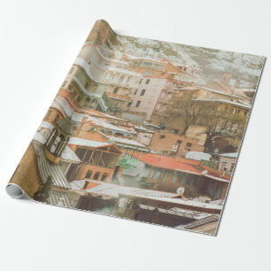 Old Tbilisi historical buildings. Caucasus Travel  Wrapping Paper
