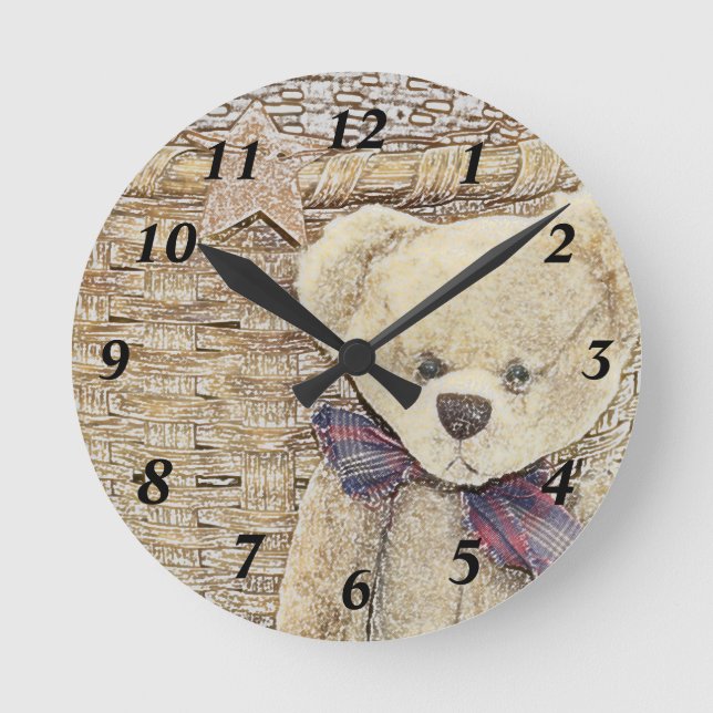 Old Teddy Bear Clock (Front)