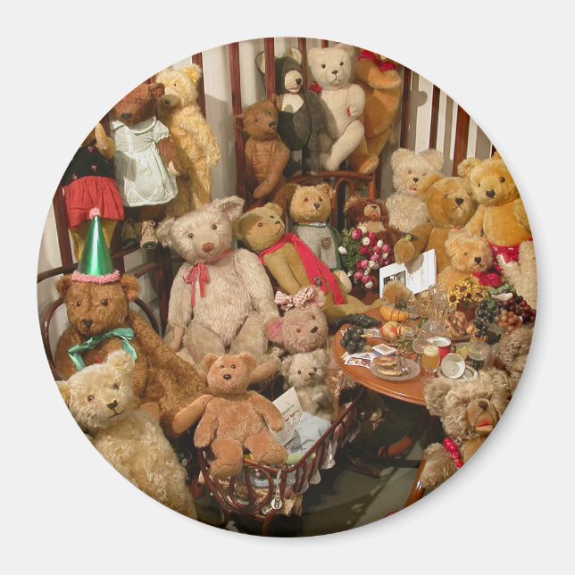 Old Teddy Bears Collection Magnet (Front)