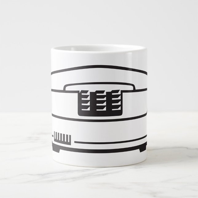 Old Telephone Symbol Large Coffee Mug (Creator Uploaded)