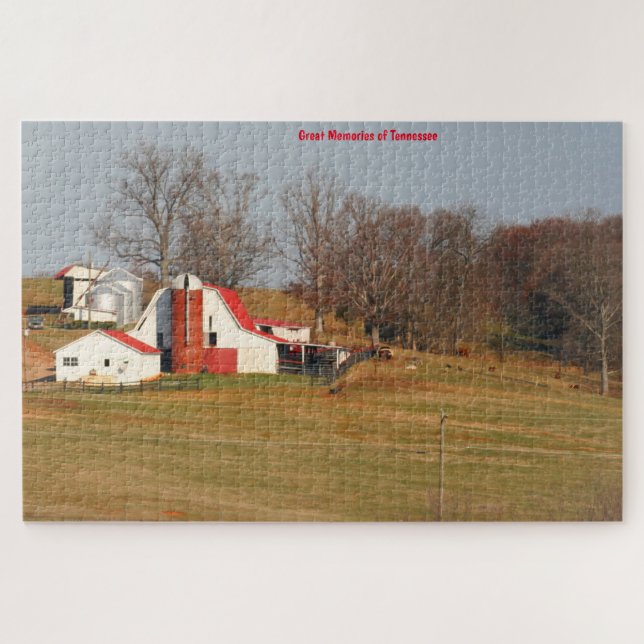 Old Tennessee Barns. Jigsaw Puzzle (Horizontal)
