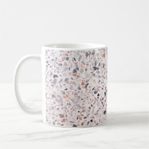 Old terrazzo texture, hamper pattern. coffee mug
