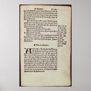 Old Testament text page Poster