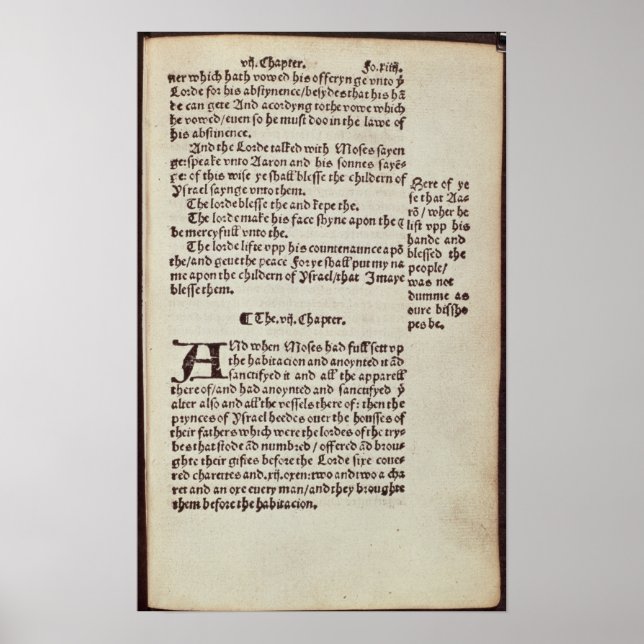 Old Testament text page Poster (Front)