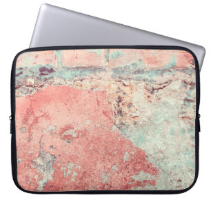 Old textured concrete wall with natural defects. S Laptop Sleeve