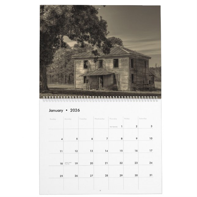 Old Things, Abandonment, and Decay: Volume 2 Calendar (Jan 2026)