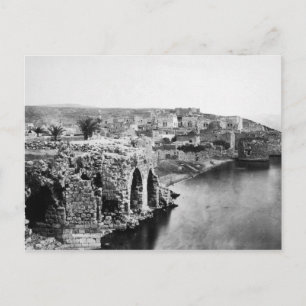 Old Tiberias on the Sea of Galilee Postcard