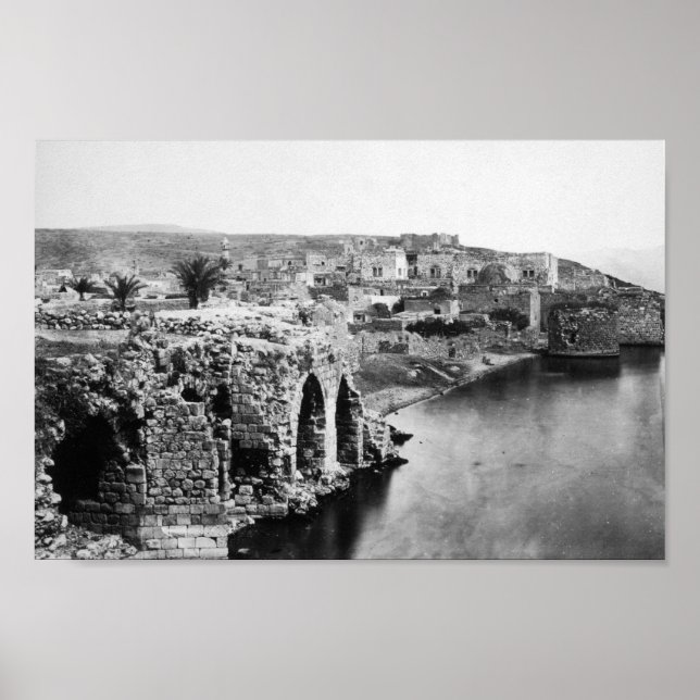 Old Tiberias on the Sea of Galilee Poster (Front)