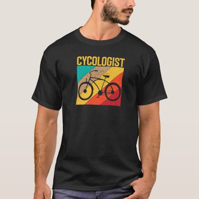 Old Time Bike Cycologist T-Shirt (Front)