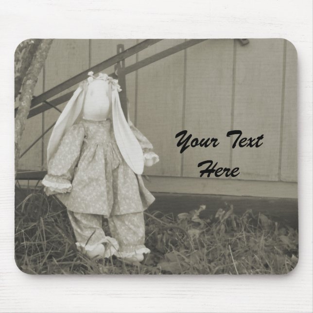 Old-time Bunny Mousepad (Front)