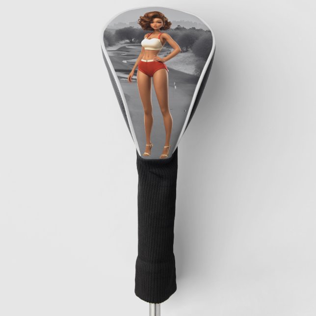 Old Time Girl Golf Head Cover (Front)