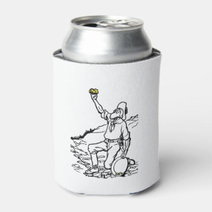 Old Time Gold Miner Prospector Can Cooler