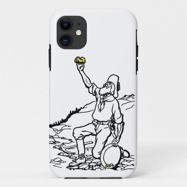 Old Time Gold Miner Prospector Case-Mate iPhone Case (Back)