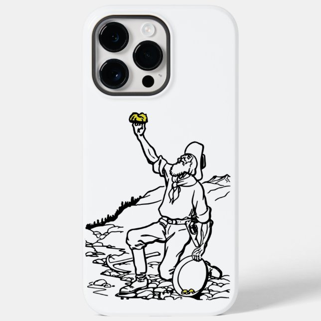 Old Time Gold Miner Prospector Case-Mate iPhone Case (Back)