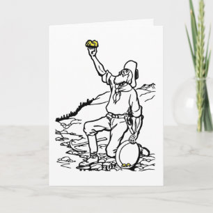 Old Time Gold Prospector Card