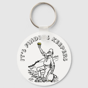 Old Time Gold Prospector Key Ring