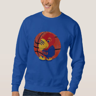Old Time Jayhawk Basketball Sweatshirt