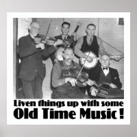 Old Time Music Poster