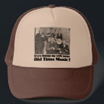 Old Time Music Trucker Hat<br><div class="desc">Put some life into the party with Old Time Music!  See all the Retro Banjo designs for the best in Old Time Vintage Banjo Art.</div>