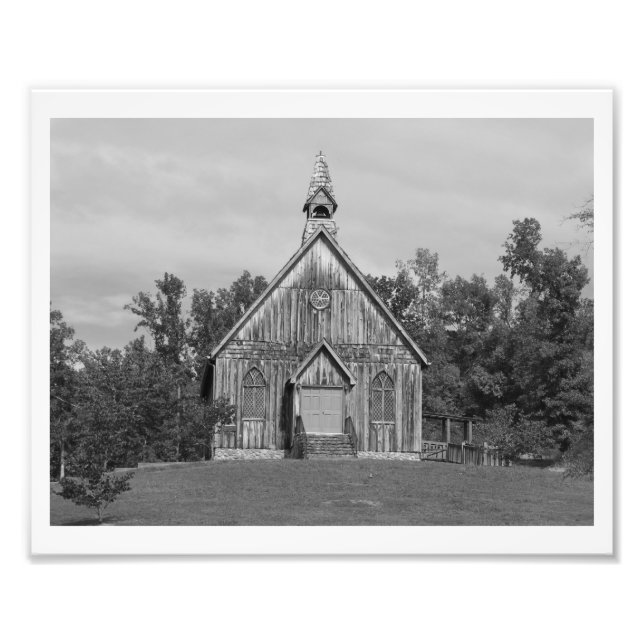 Old Time Religion B&W Photo Print (Front)