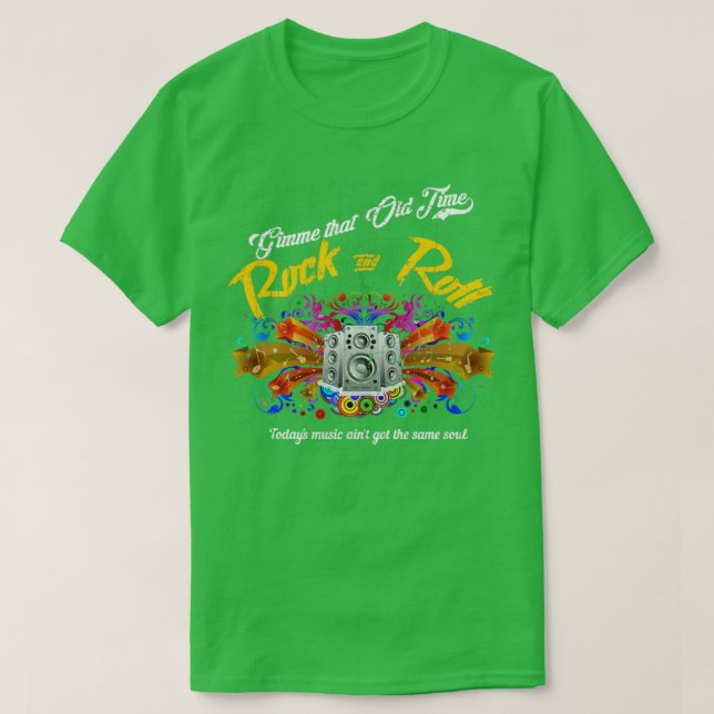Old Time Rock and Roll T-Shirt (Design Front)