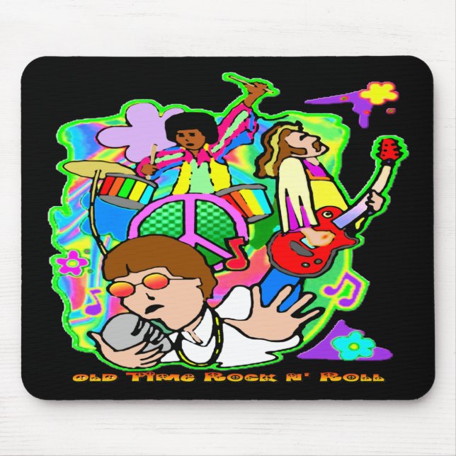 Old Time Rock N' Roll Mouse Pad (Front)