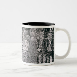 Old-Time School in Pennsylvania Two-Tone Coffee Mug
