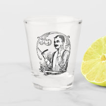 Old Time Shaving Shot Glass