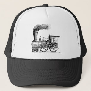 Old Time Steam Locomotive Trucker Hat