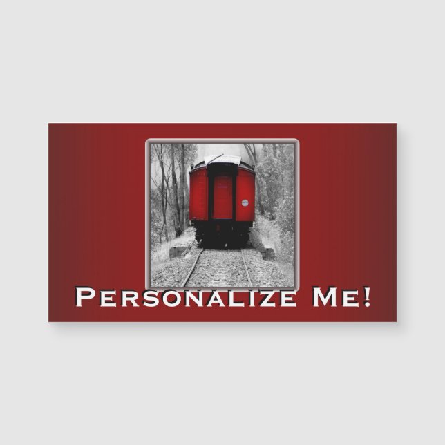 Old Time Steam Train Red and Black (Front)