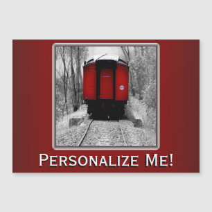Old Time Steam Train Red and Black