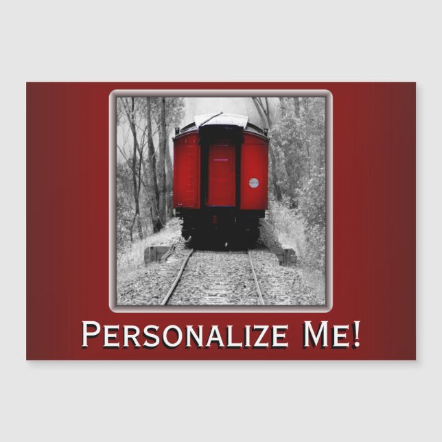 Old Time Steam Train Red and Black (Front)