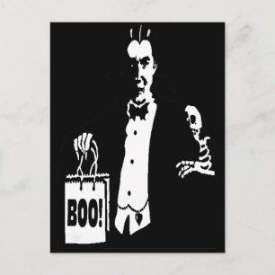 Old Time Vampire Trick-or-Treater Postcard