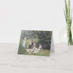 Old Time Victorian Picnic Note Card